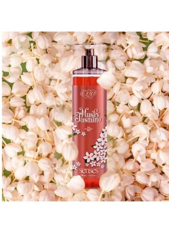 Eva Skin Care Senses Fine Fragrance Mist Musky Jasmine 240 ml - Image 2